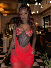 Load image into Gallery viewer, Dream Crystal Dress RED
